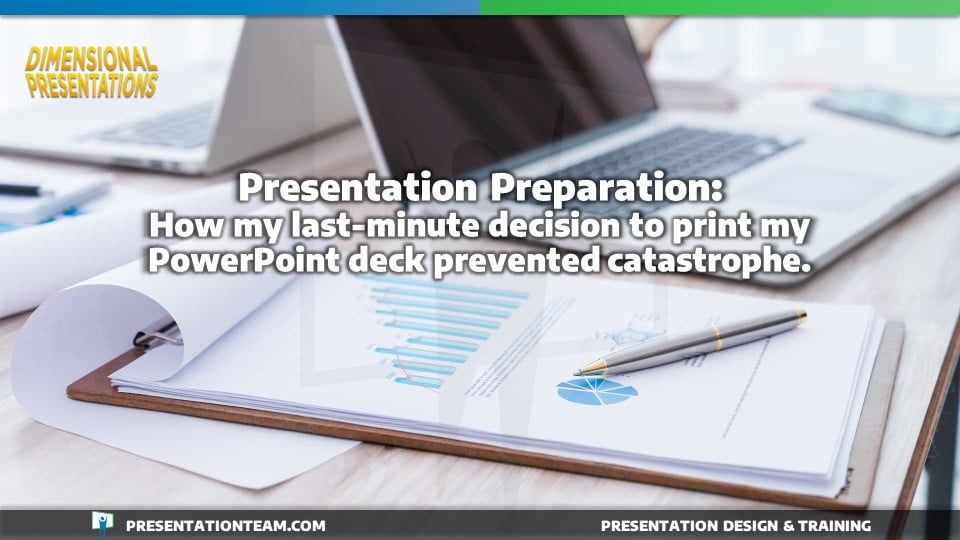 Presentation Printout Preparation