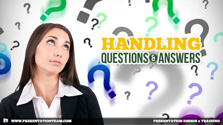 questions and answers in a presentation