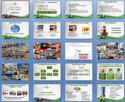 Presentation Thumbnails for KM Plaza