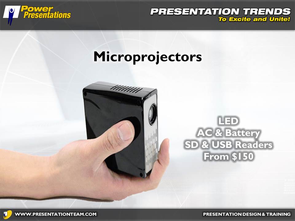 Smaller, brighter, and economical projectors