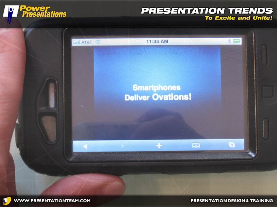 Presentations on the go: Smartphones deliver ovations