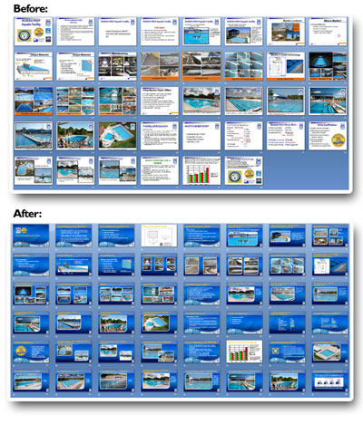 Weller Pools - Before and After Slide