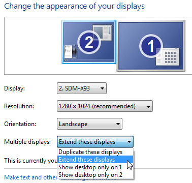 Change appearance of your displays