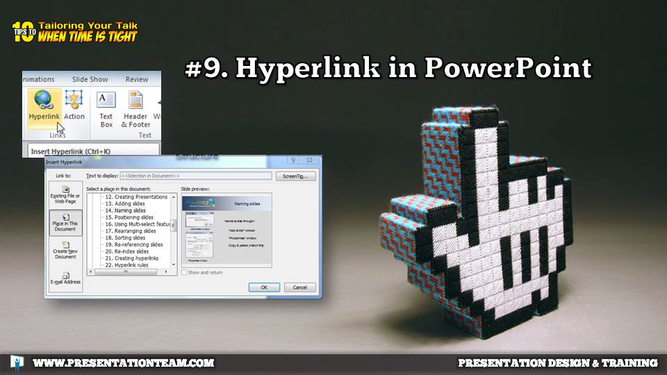 Hyperlink in PowerPoint 